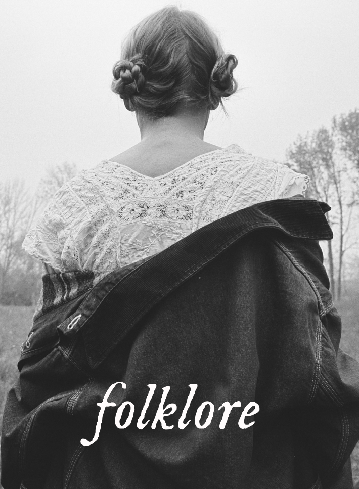 Taylor Swift sitting in a chair which is a still from the Anit-hero music video whiich is the title track of her album Midnights with the title midnights overlayed 